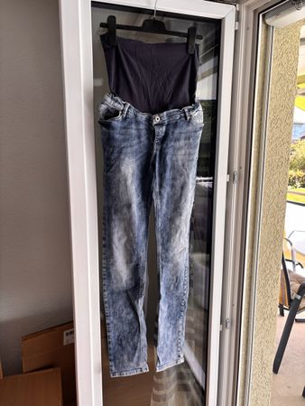 Umstandshose Jeans blau mit Bauchband guter Zustand