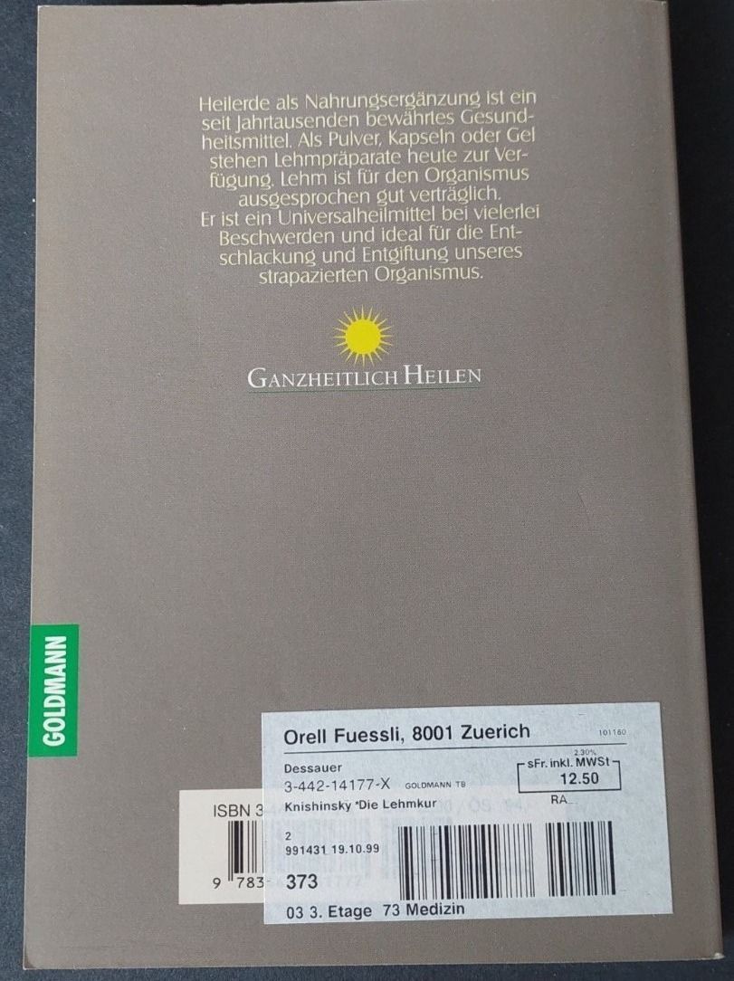 Libri: Die Lehmkur – Usato da Zürich venduto da t24_de 1