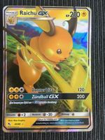 Pokemon Raichu GX Hidden Fates Mint Deutsch