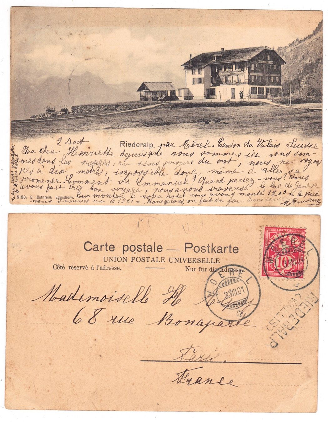 Cartes postales: Riederalp – D'occasion à La Tour-de-Peilz par amjust