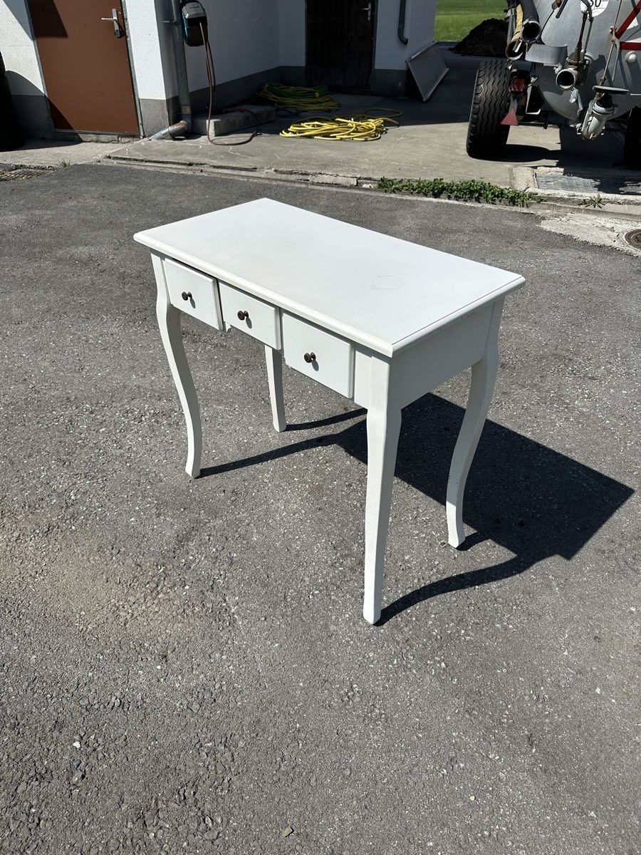Schminktische: Schminktisch weiss mit 3 Schubladen – Gebraucht aus Schwende von weesli