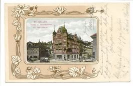 St. Gallen - Hotel St. Gallerhof Unionplatz Tram Jugendstil