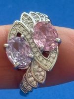 Luxus Elegante Gr: 18/8 Ring Zirkonia Farbe Silber