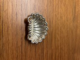 Vintage OLRI Muschelschale versilbert – Kleines Deko-Schälch