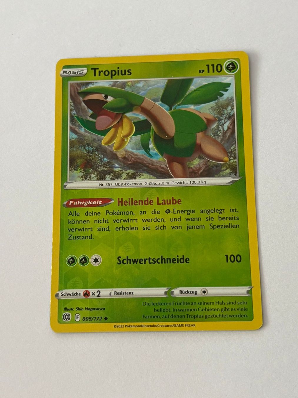 Pokémon Carte collezionabili: Tropius 005/172 – Usato da Herisau venduto da Seyashop_2