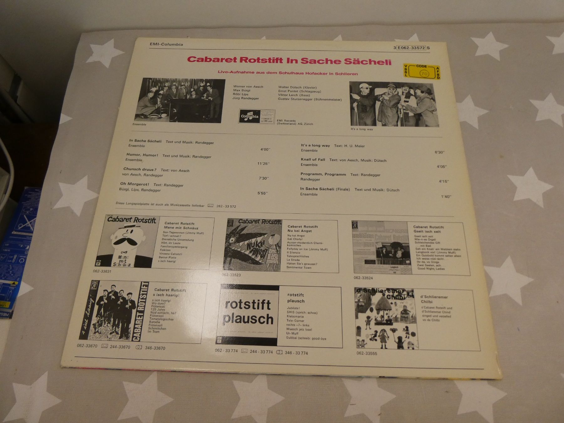 Dischi in vinile: LP: Cabaret Rotstift In Sache Sächeli – Usato da Rafz venduto da Powacaddy 1