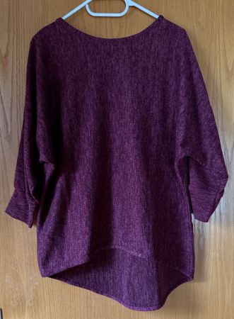 Pulli Today, grau-rot