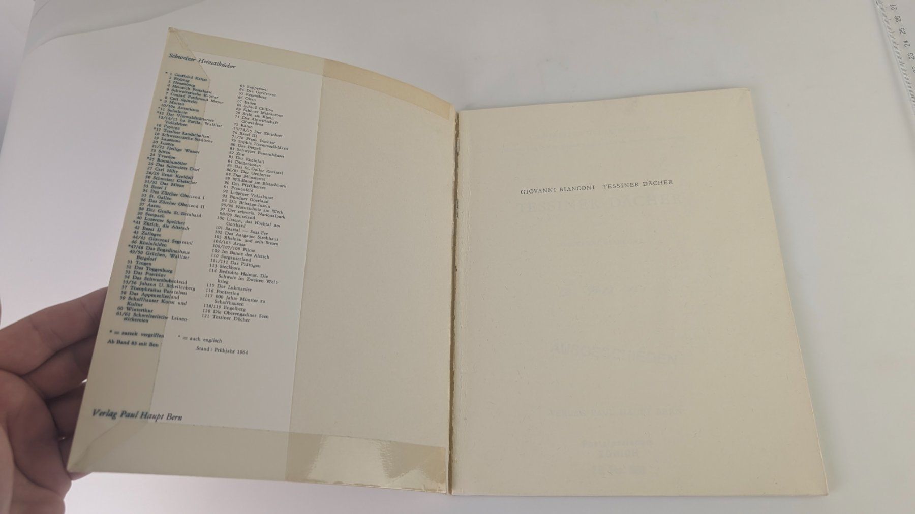 Libri: Schweizer Heimatbücher: Tessiner Dächer 1965 – Usato da Zürich venduto da axolottchen 2
