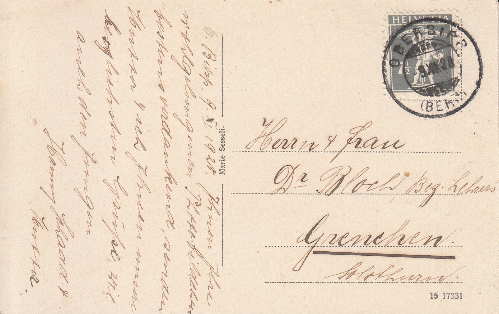Cartoline postali: Bipp 1920 – Usato da Bürglen TG venduto da StampGraf 1