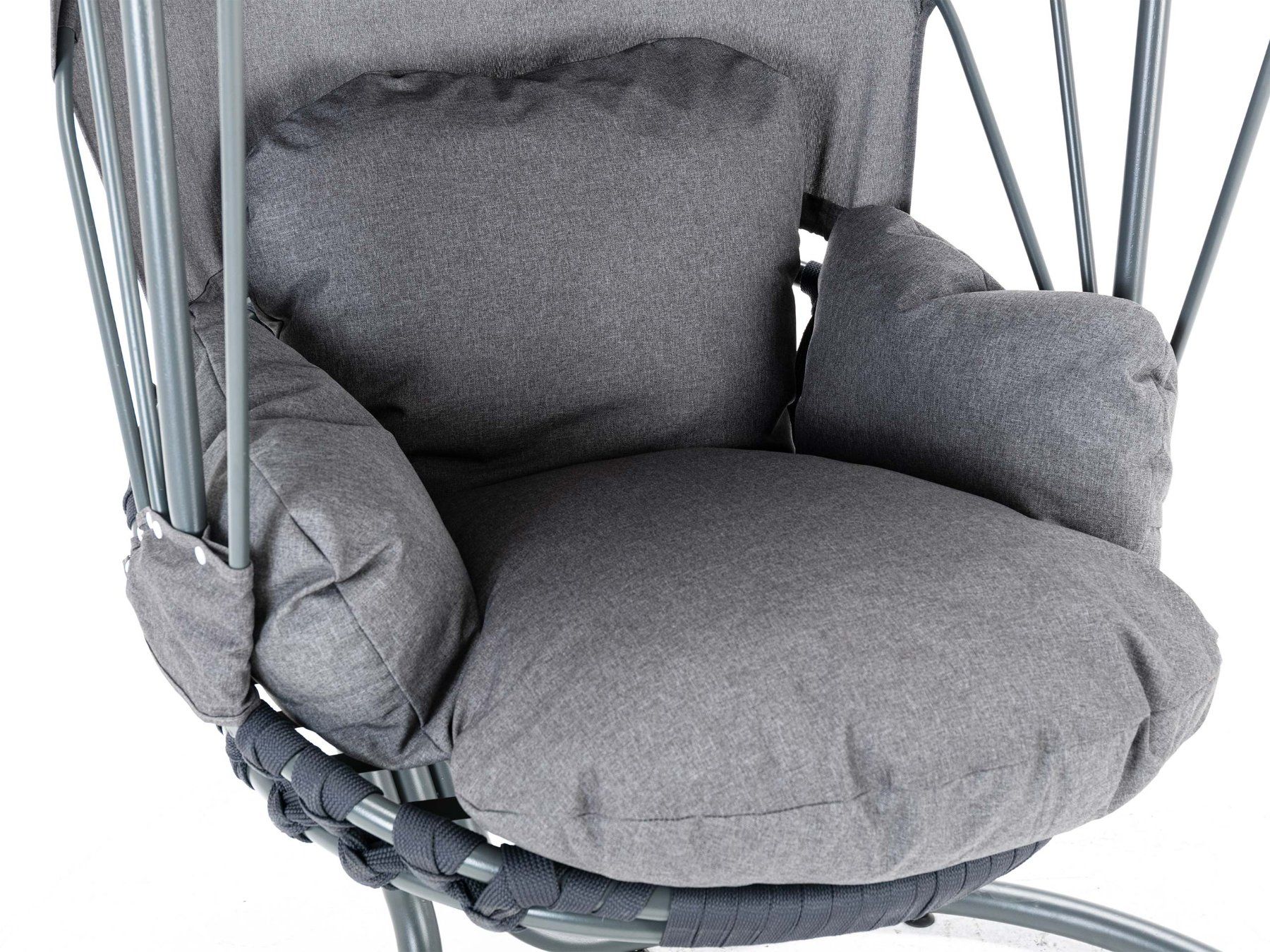 Poltrone pensili da giardino: Hängesessel KIKI mit Dach - Grau – Nuovo e nell'imballaggio originale da Wallenwil venduto da toesstal-vertrieb 8