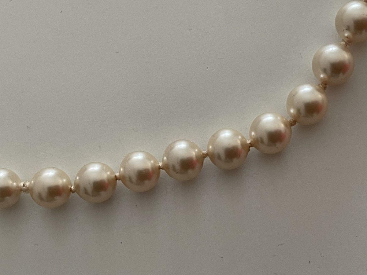 Catenine: vintege ancien  Collier Perles Crème  – Usato da Worben venduto da benit.drn 5
