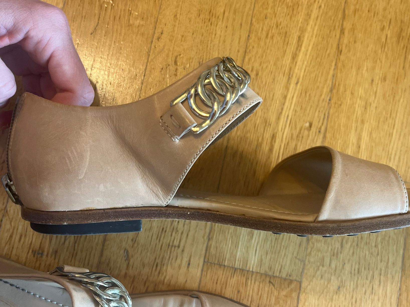 Tod'S Scarpe da donna: Tod's Sandalen, Leder, Beige, Gr. 36.5 – Usato da Wollerau venduto da sab_6j7r 2