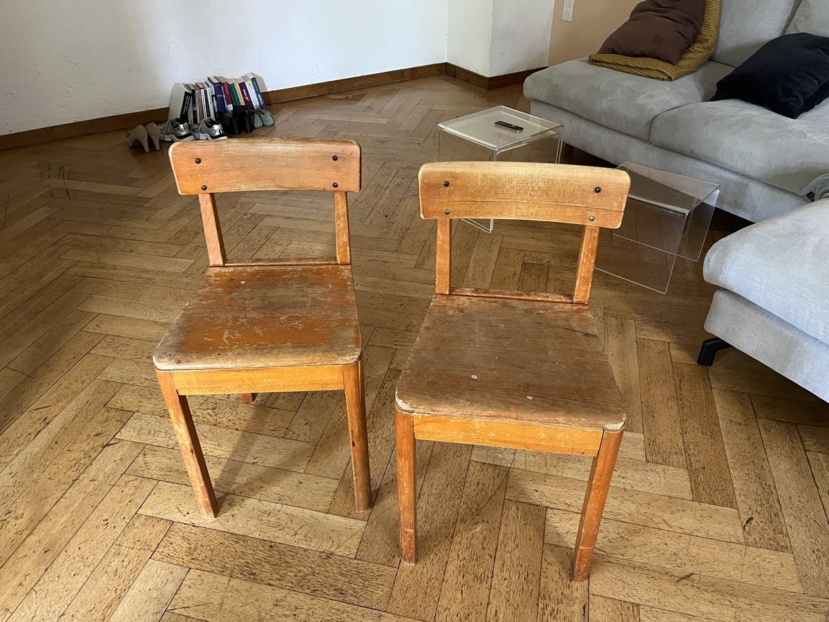 Sedie: (Kinder)stühle, Hocker aus Holz – Usato da Bern venduto da kw4567 1