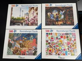 500er Puzzle Ravensburger (4 Stück)
