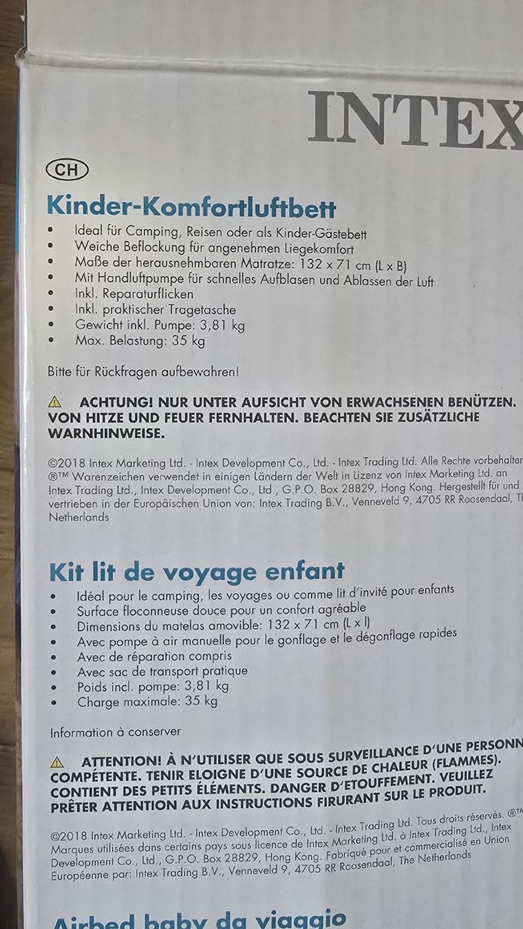 Betten: Kinder-Komfortluftbett – Neu (gemäss Beschreibung) aus Glarus von LiliSonjaM 1