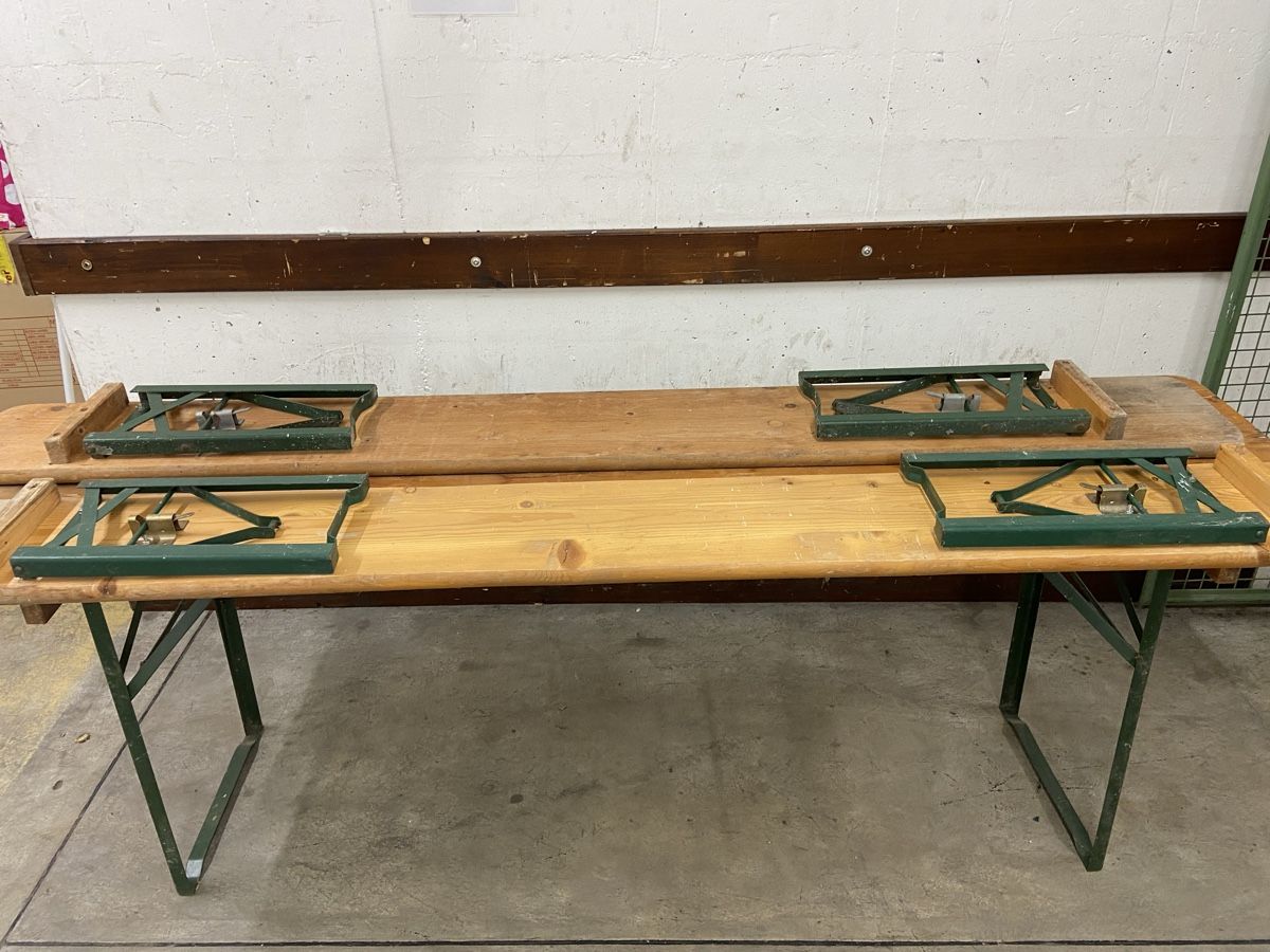 Set di tavolo e panche: Festbank klappbar Holz – Usato da Dietikon venduto da brocki-eyra 3