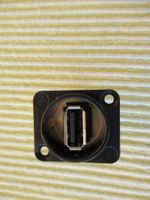 Durchführungsadapter USB-A 2.0 auf USB-B 2.0, Neutrik