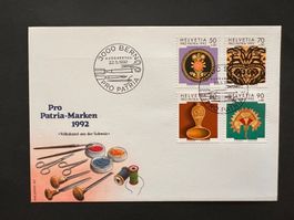 FDC Luxus 1992 Sondermarken Philswiss Spezialcouvert (R298)
