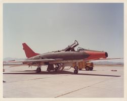 Pressefoto QF-100D Super Sabre USAF auf Kodak Fotopapier