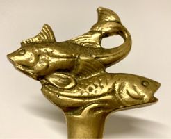 Brieföffner Fische aus Bronze