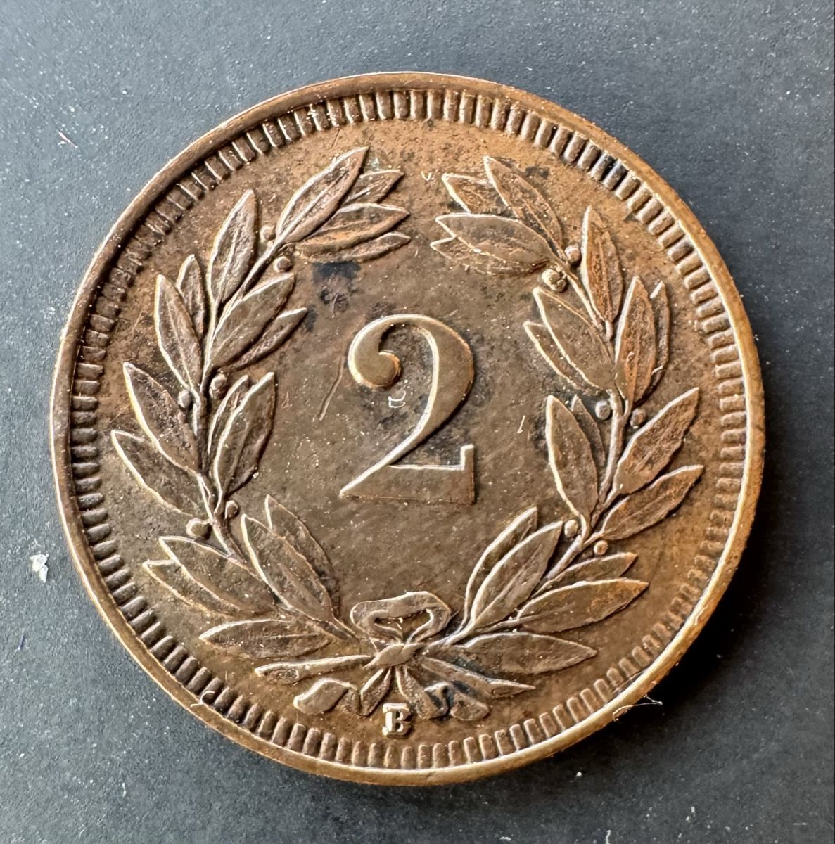 Toutes les monnaies: 2 Rappen 1913 – D'occasion à Meilen par coins4sale 1