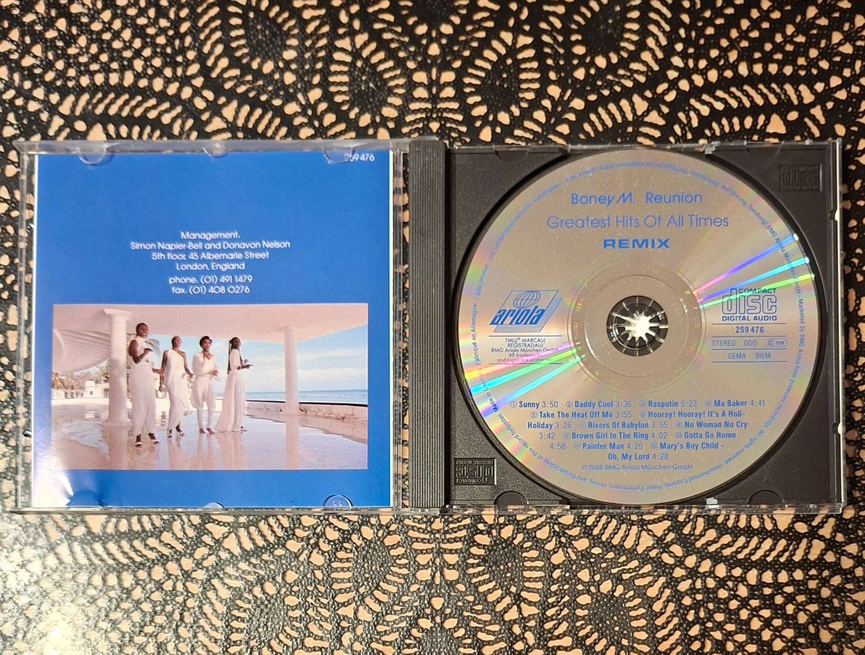 CDs: Boney M. - Greatest Hits Remix, DE Pop CD Album 1988 – Gebraucht aus Schönenberg TG von Gregolino76 2