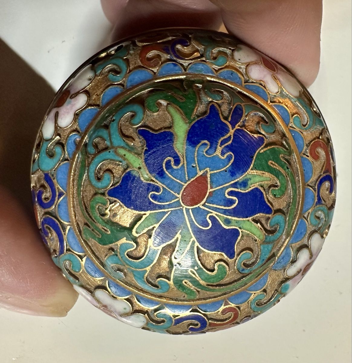 Tutte le decorazioni: Wunderschönes alte Cloisonné Dose, Handarbeit Top! – Usato da Zürich venduto da c_d_r 5