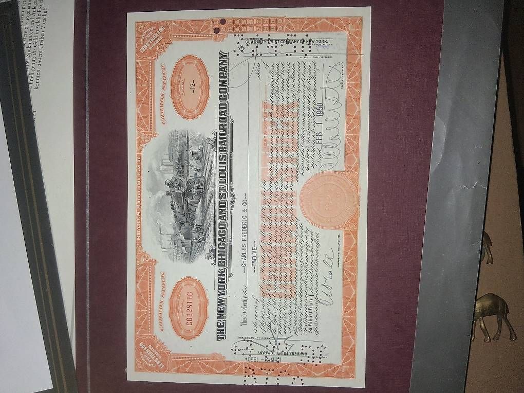 Documenti: STOCK Papiere American Railway  – Usato da Corban venduto da mro_bp82 2