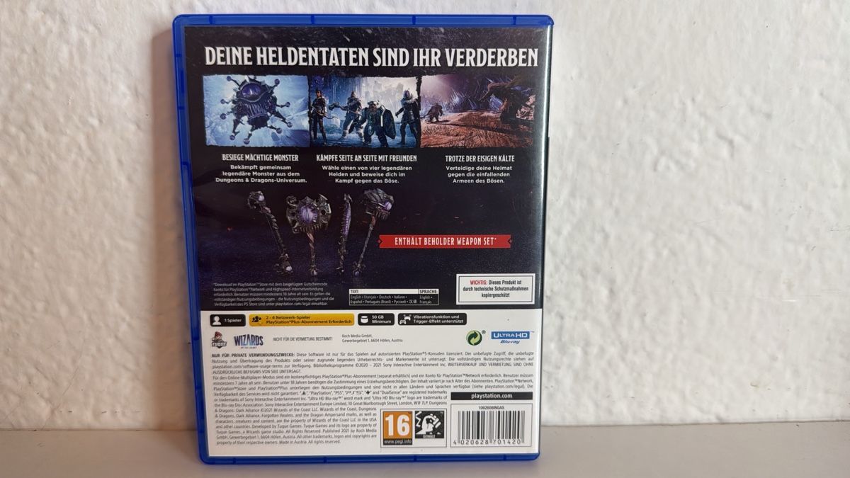 Sony Giochi: Dungeons & Dragons: Dark Alliance - PS5 Game - Excellent! – Usato da Ehrendingen venduto da bubulence 1