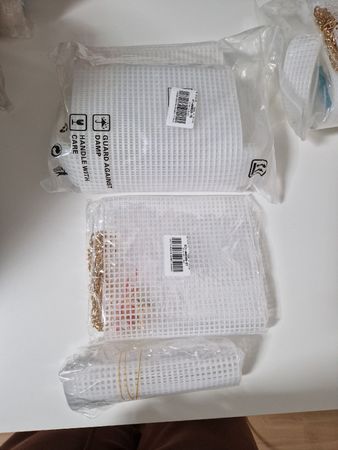 Bastelset Kunststoffgitter weiss neu und originalverpackt
