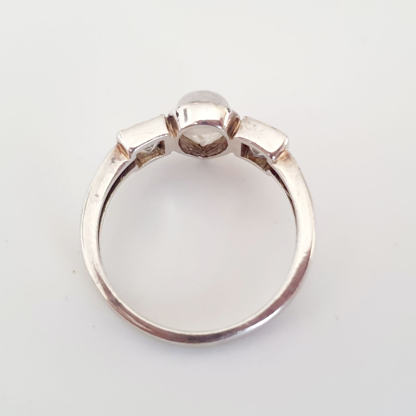 Anelli: Mondstein Ring 925 Sterling Silber, Gr 19mm – Usato da Kreuzlingen venduto da Wunderkiste123 6