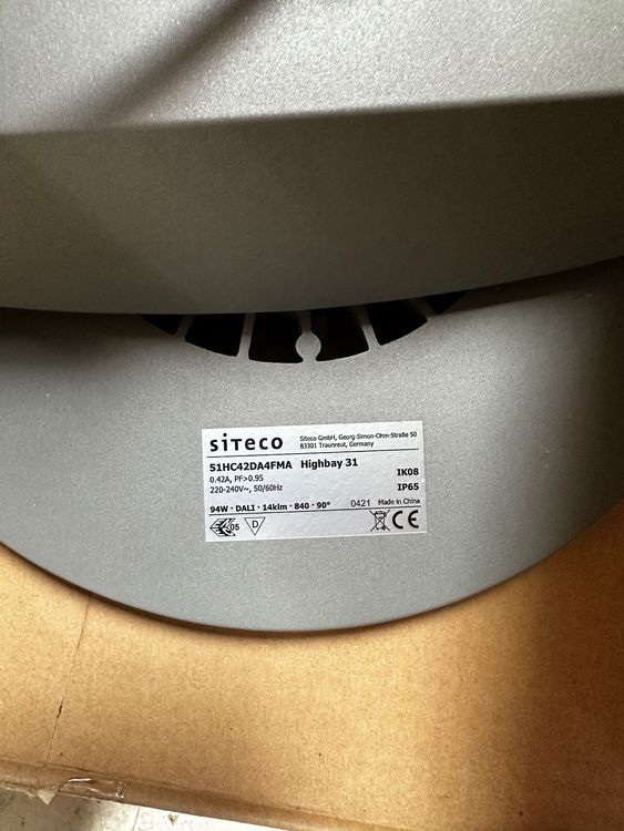 SITECO SiC CpHiBay 5NX30003 – Original Ersatzleuchte Für Industrie & Halle – Robust & Langlebig