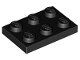 Lego Giocattoli: Lego Black Plate 2 x 3 24 Stück – Nuovo (secondo la descrizione) da Weingarten-Kalthäusern venduto da McGmavlo