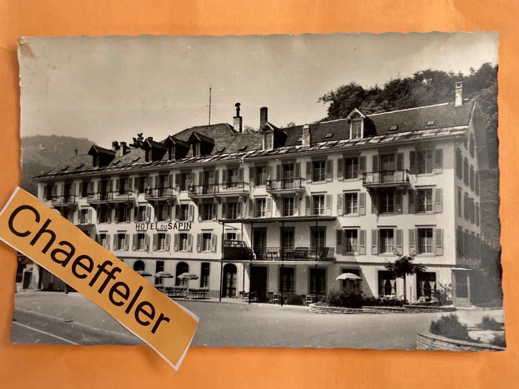 Cartes postales: Charmey. Hôtel du Sapin – Défectueux à Zürich par Chaeffeler