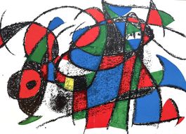 Joan Mirò - Vintage -Lithographie - 1975