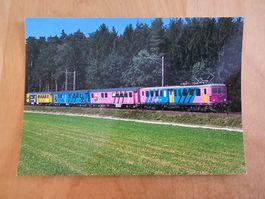 Postkarte SBB Schulreferentenzug mit Be 4/6 1613