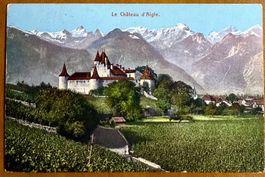 Aigle - Belle vue du Château 1908