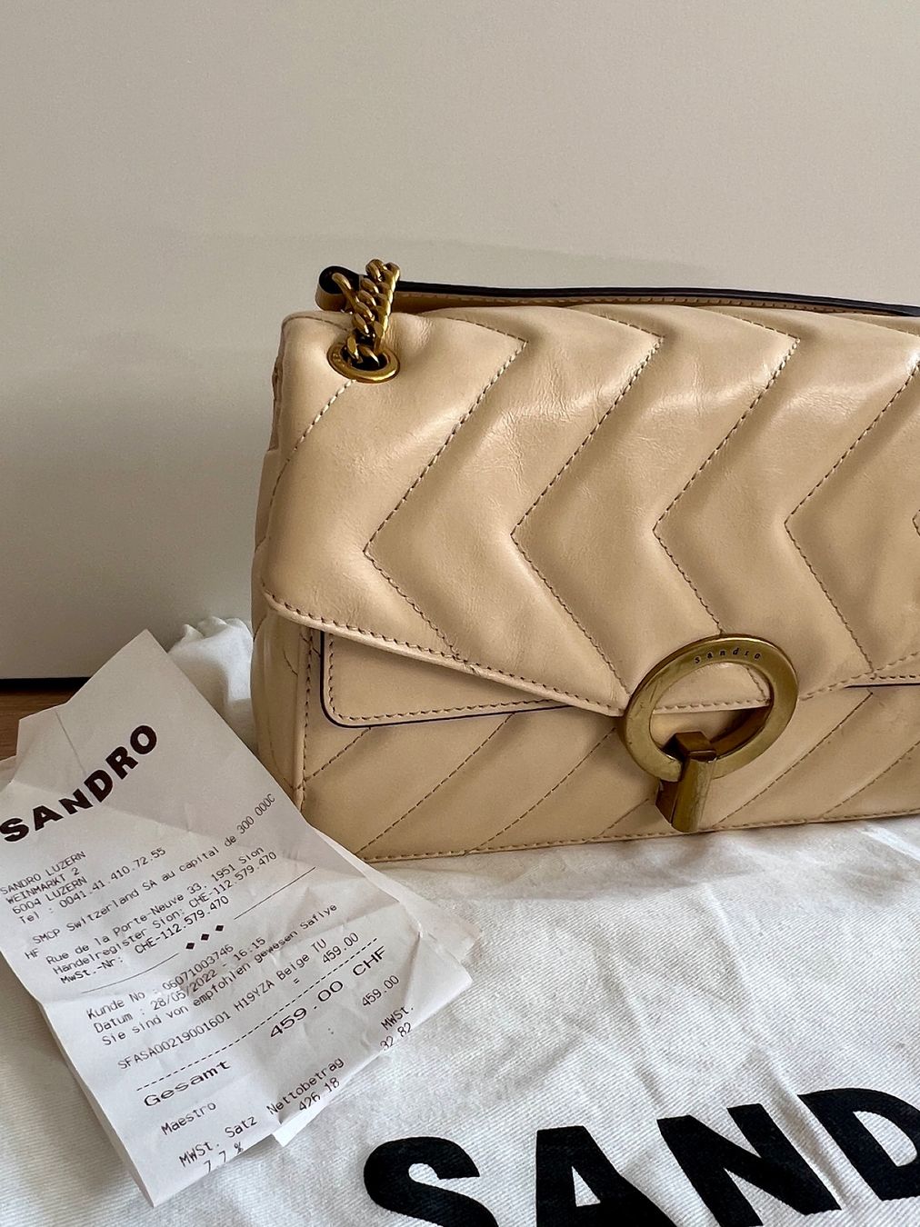 Sandro Taschen für Damen: Sandro Handtasche beige – Neu (gemäss Beschreibung) aus Hitzkirch von neuerbenutzername_ 1