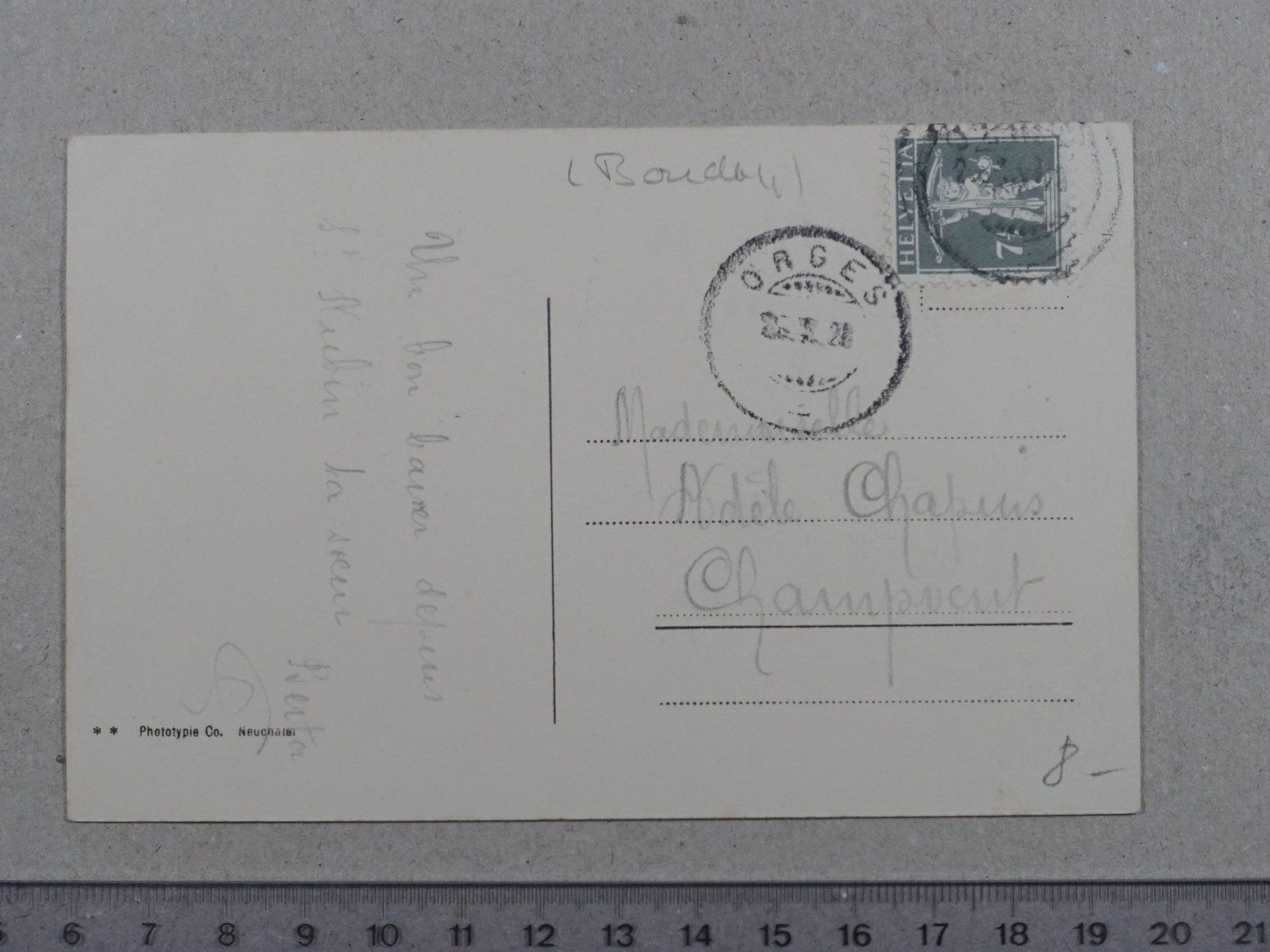 Cartoline postali: St-Aubin – Usato da Lenzburg venduto da fh1 1
