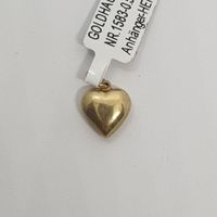 Echt 18K Gold Anhänger - Herz