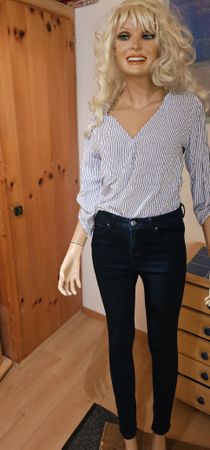 Damen Jeans Hose Gr. 38 und Bluse Gr. L
