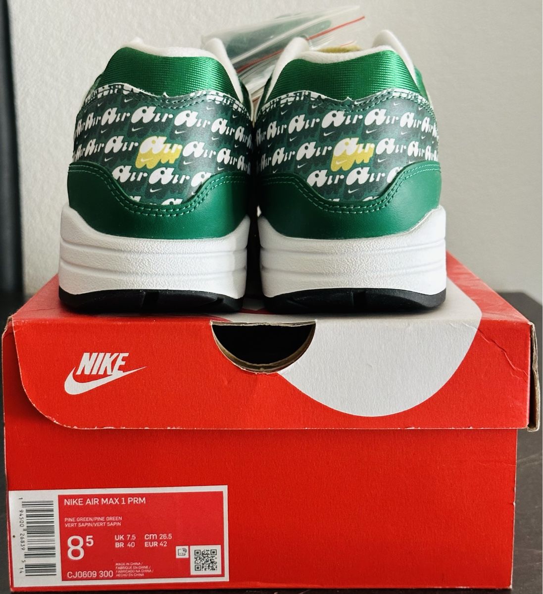 Scarpe da uomo: Air max 1 green – Nuovo e nell'imballaggio originale da Biel/Bienne venduto da Akwawini 1
