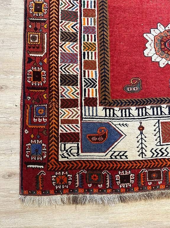 Tappeti: Vintage Orientteppich mit geometrischem Muster – Usato da Obernau venduto da Arche_Noah_Brocki 4
