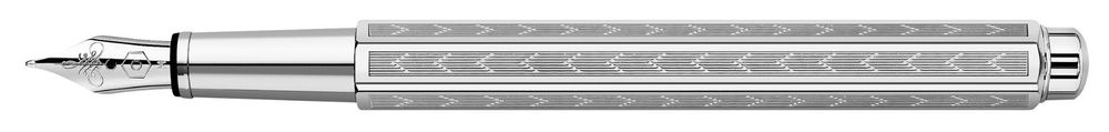 CARAN D'ACHE Ecridor Chevron Füllfederhalter – Vergoldeter Schaft Mit Diamant-Gravur, Feder M, Inkl. Etui