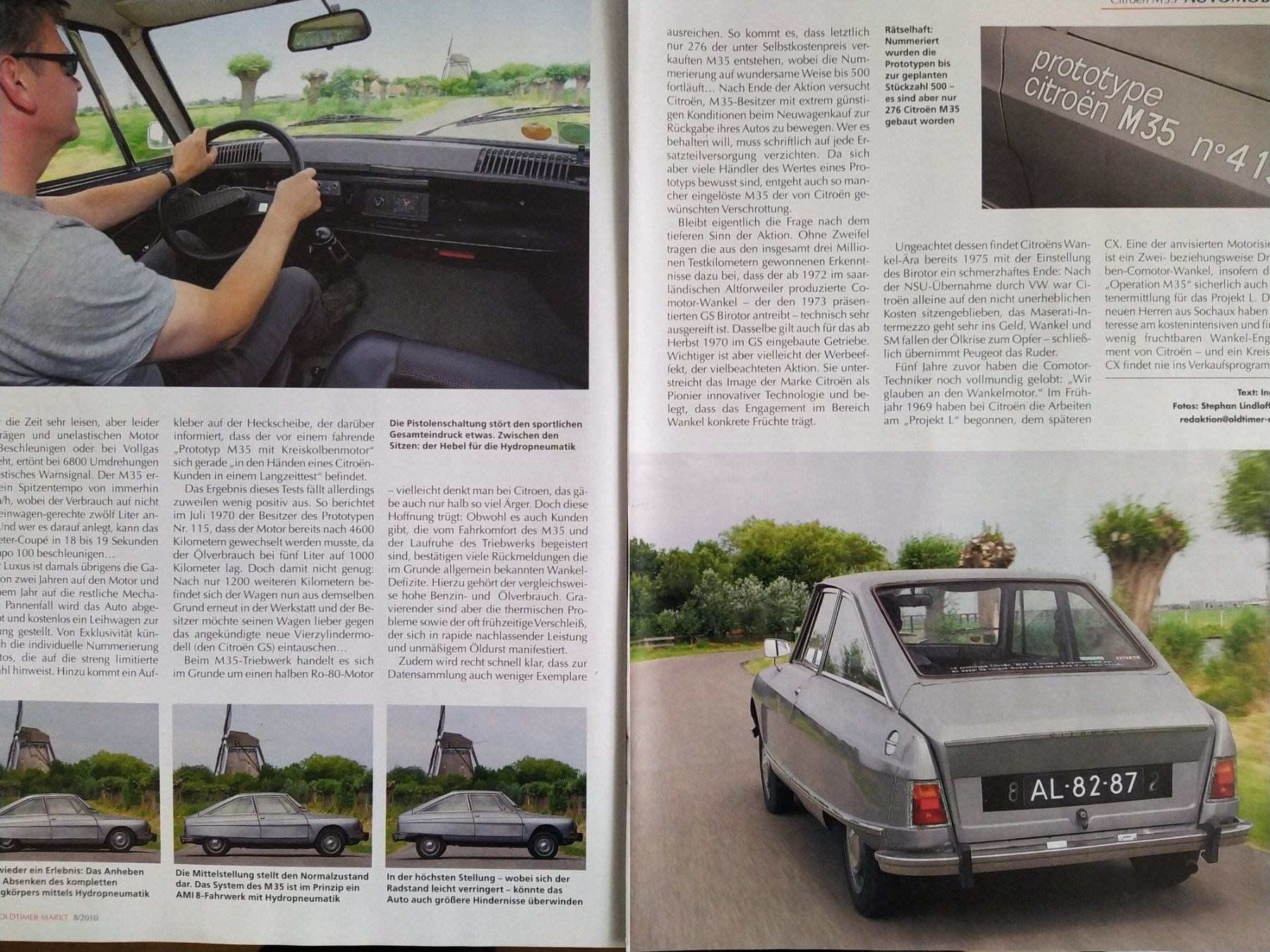 Bücher: Bericht Citroen M 35 Wankel- Prototyp – Gebraucht aus Bern von micky031 2