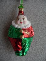 grün- roter Harlekin Clown aus Glas