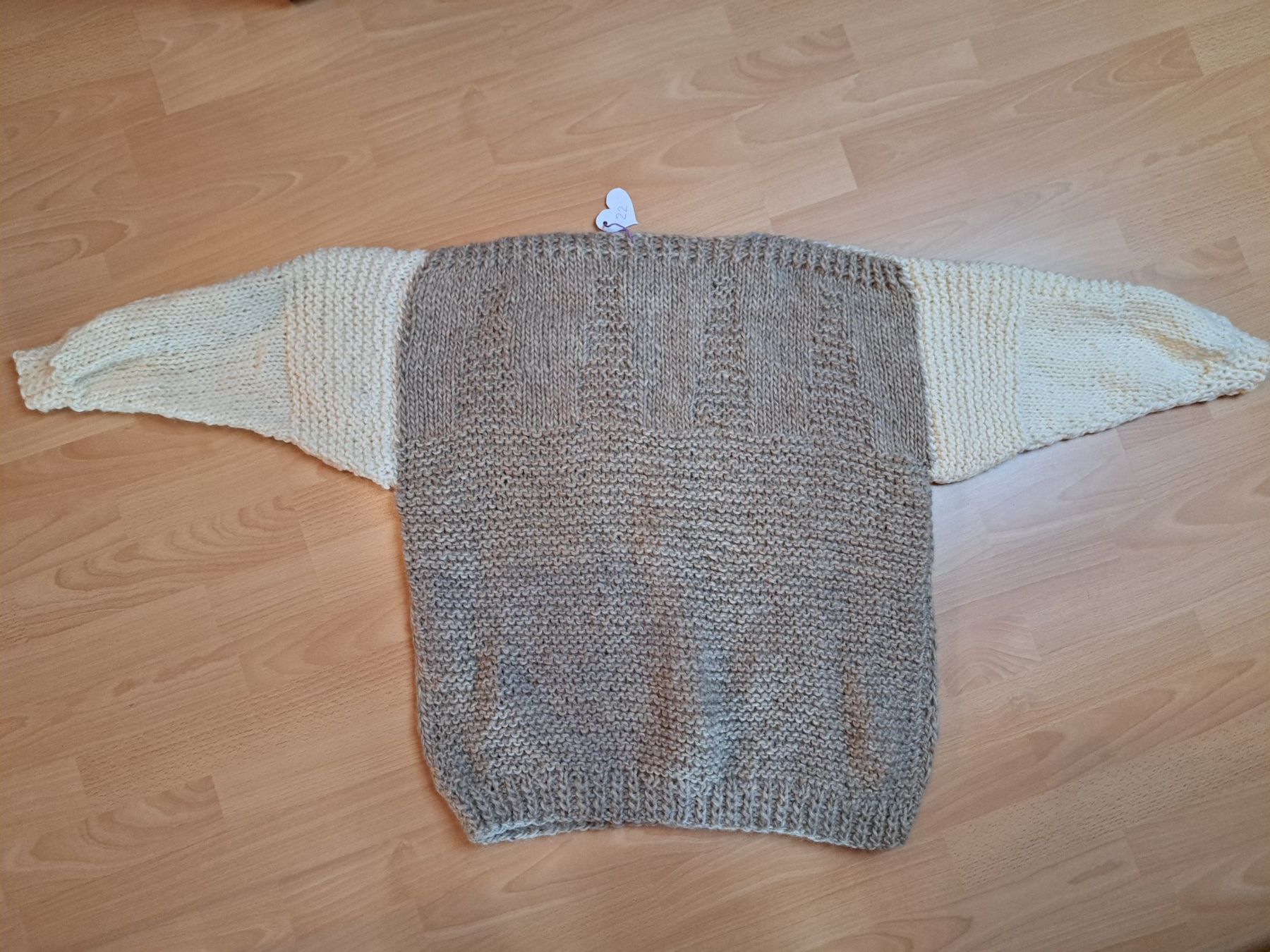 Pullover & Sweatshirts: Rarität: Wollpulli beige/braun. – Neu (gemäss Beschreibung) aus Hettiswil von san_kf5h 2