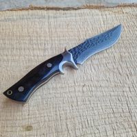 Jagdmesser Damaststahl mit Lederscheide neu
