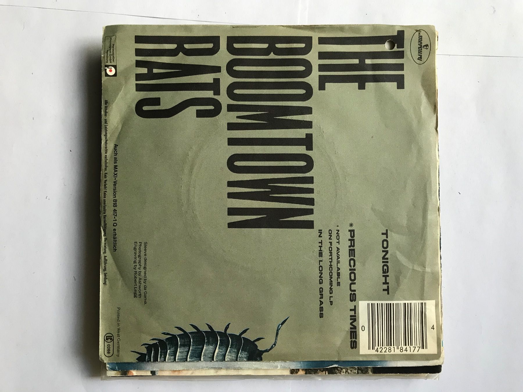 Vinyles: single, the boomtown rats, „tonight“ – D'occasion à liestal par makai05 1