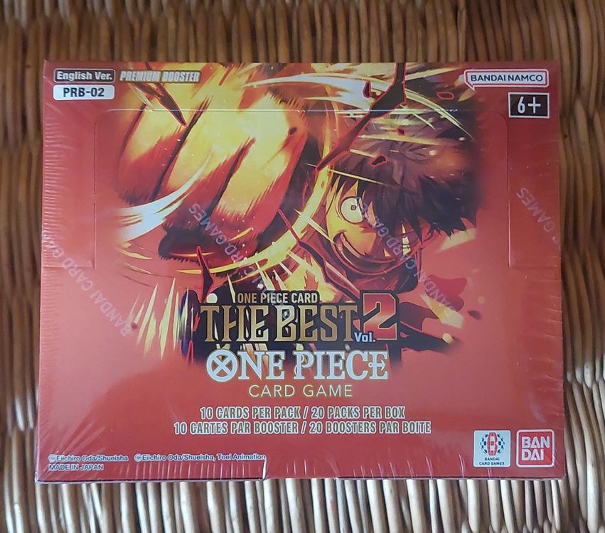 One Piece TCG The Best Vol.2 Display OVP (Neu und originalverpackt) in ...